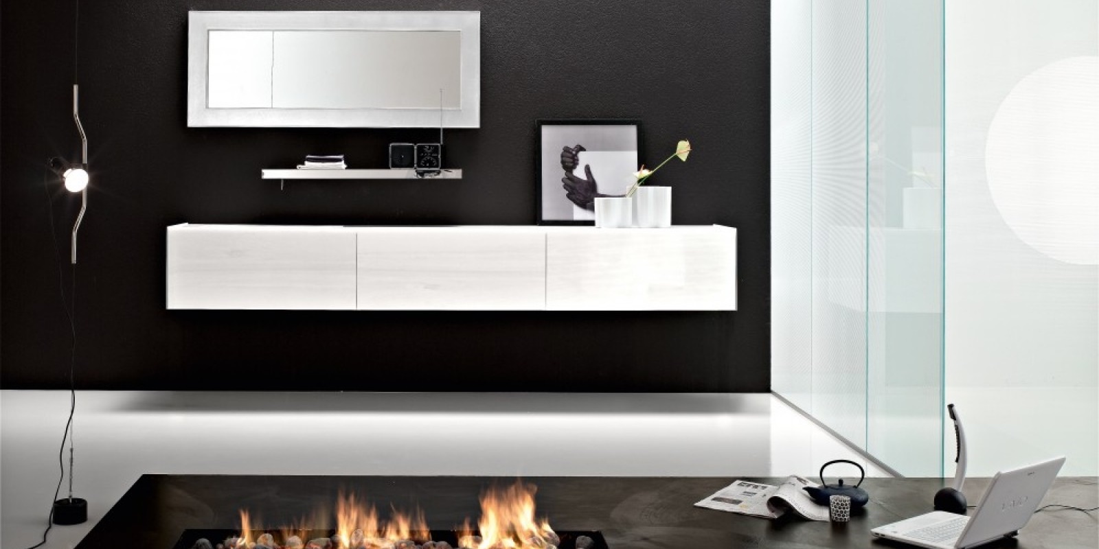 Toscoquattro Комплект мебели для ванной 04 из мрамора TIME белый T3270LA17S6LA - Вид №1