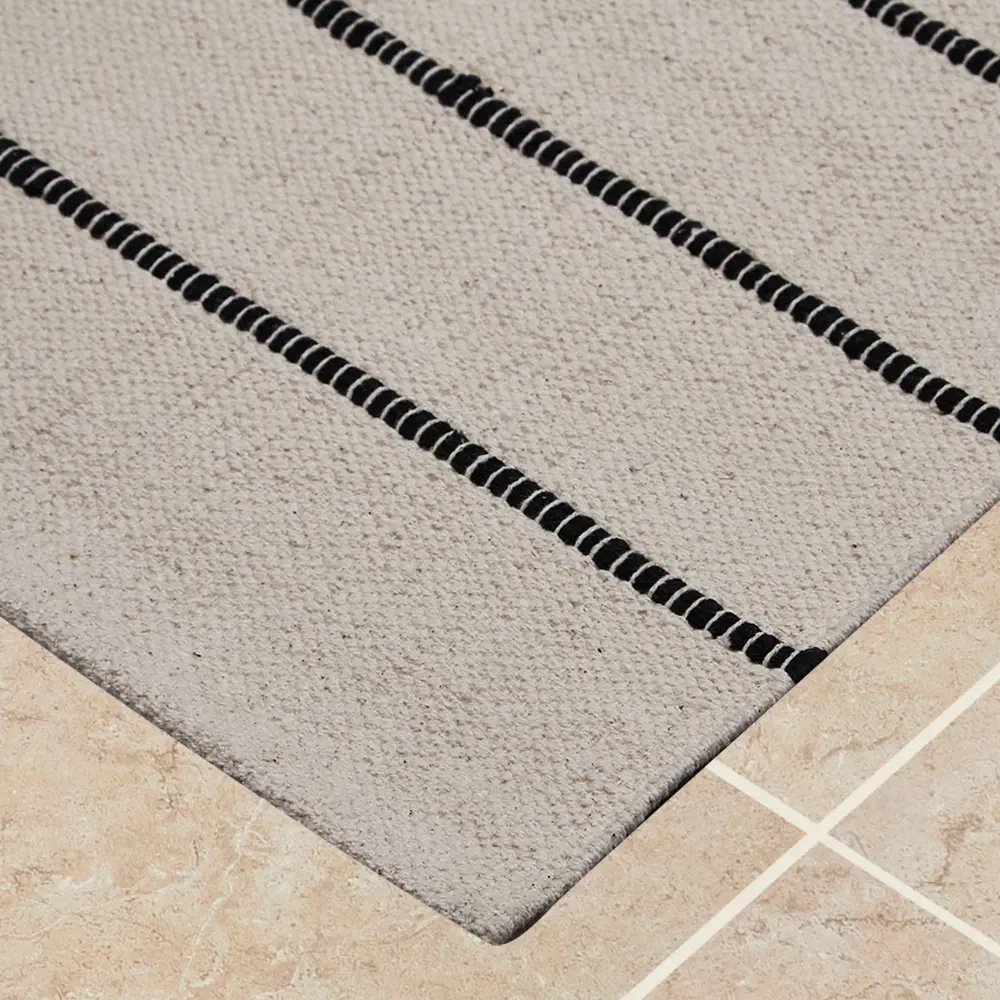 Коврик Inspire декоративный хлопок ELVAS 60x120 см цвет черно-белый 85077908 STLM-2059550  - Вид №2