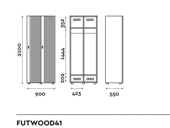 Деревянный шкаф FIT INTERIORS FUTURA WOOD ARCH-00059426 - Вид №5