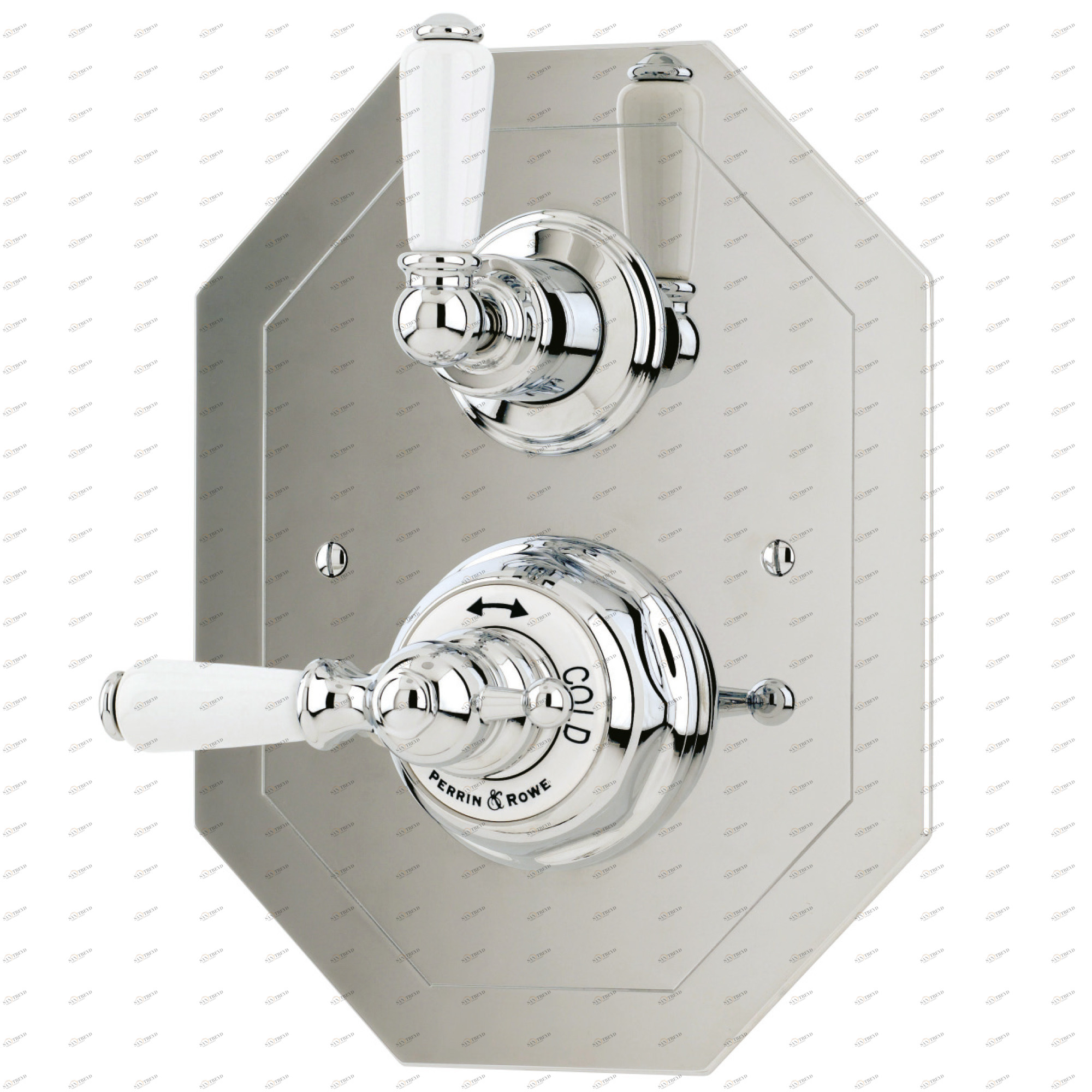 Traditional bathrooms Смеситель для душа с термостатом, фарфоровый рычаг РЫЧАГ Pr5555/ag 