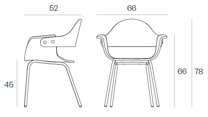 Кресло с подлокотниками с мягким сиденьем BD Barcelona Showtime ARCH-00069398 - Вид №3