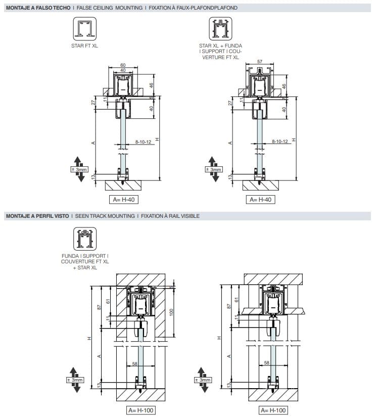 Система раздвижных дверей Saheco ESSENTIAL GLASS XL ARCH-00053740 - Вид №2