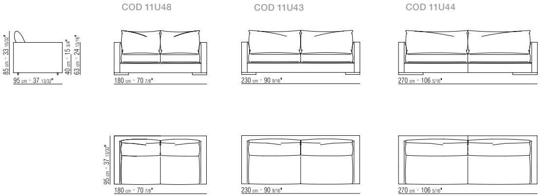 Flexform Модульный тканевый диван Magnum sun-id-1512443 - Вид №3