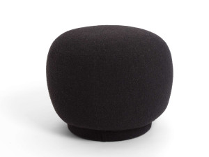 Круглый пуф из ткани