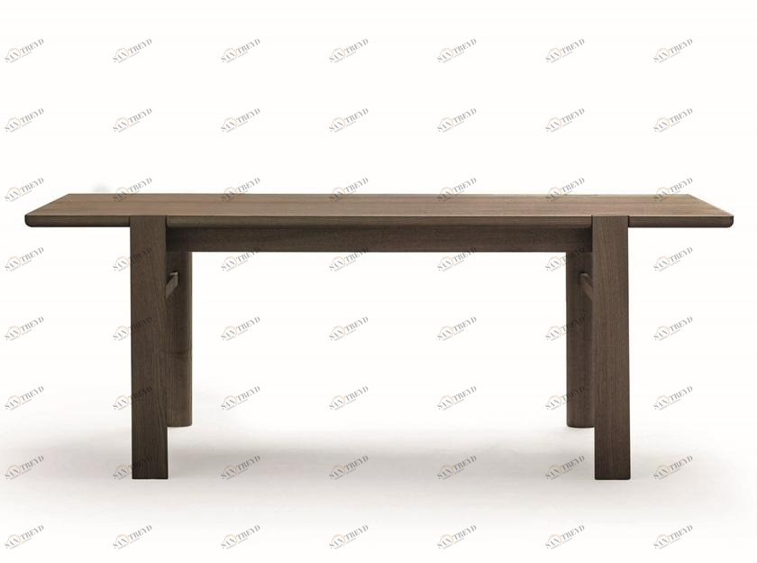 ZANETTE Прямоугольный стол из дуба Bite sun-id-1422470