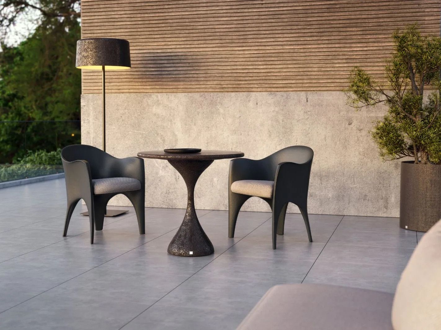 Круглый стол из стекловолокна GANSK MELODY ARCH-00110476 - Вид №1