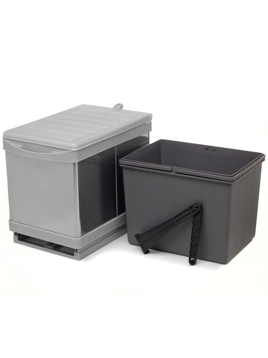 Контейнер для мусора на дверцу Beta 350/12-1 Metallic Grey NAVAKO 10018 - Вид №2