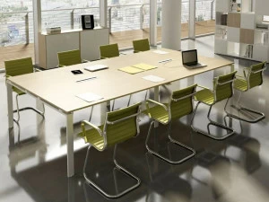 CUF Milano Прямоугольный стол для совещаний с системой управления кабелями Doria