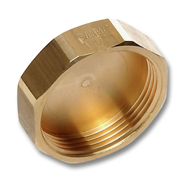 2761114R SANHA 761 соед.для шлангов, латунь, заглушка 11/4 мм  - Вид №1