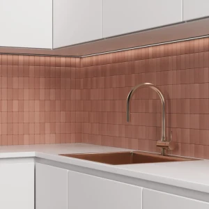 Мозаика алюминиевая Artens Tara 30.6x29.6 см цвет розовое золото