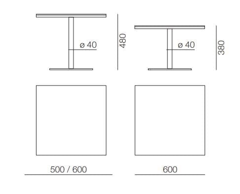 Деревянный квадратный журнальный столик PROF ARCH-00110267 - Вид №7