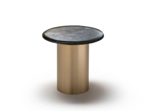 Стеклянный круглый журнальный столик