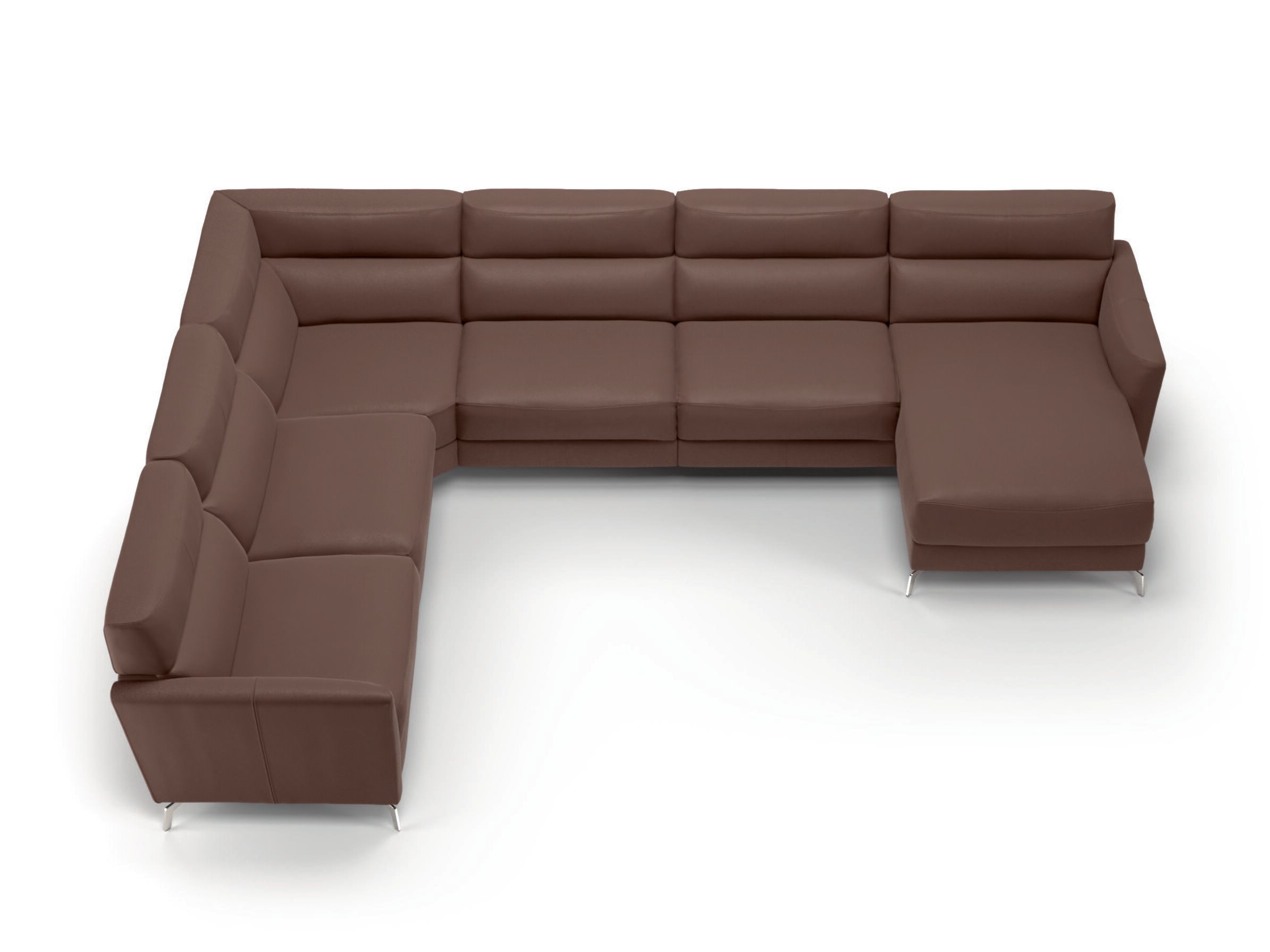 Кожаный угловой диван с откидной спинкой Natuzzi Italia Стэн ARCH-00131090 - Вид №4