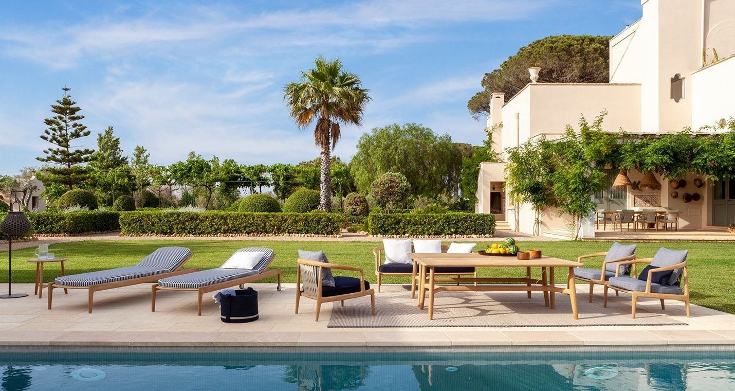 Садовое кресло из тикового дерева с подлокотниками Poltrona Frau Boundless Living Outdoor Collections ARCH-00030174 - Вид №6