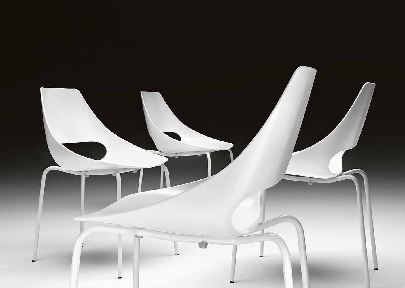 Echo 150 Стул со стальным каркасом на 4 ножках и корпусом из технополимера. Et al. Echo - Вид №2