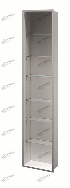 INDA® Модуль из нержавеющей стали со стеклянными полками My secret A8035c/36c/37c/38c