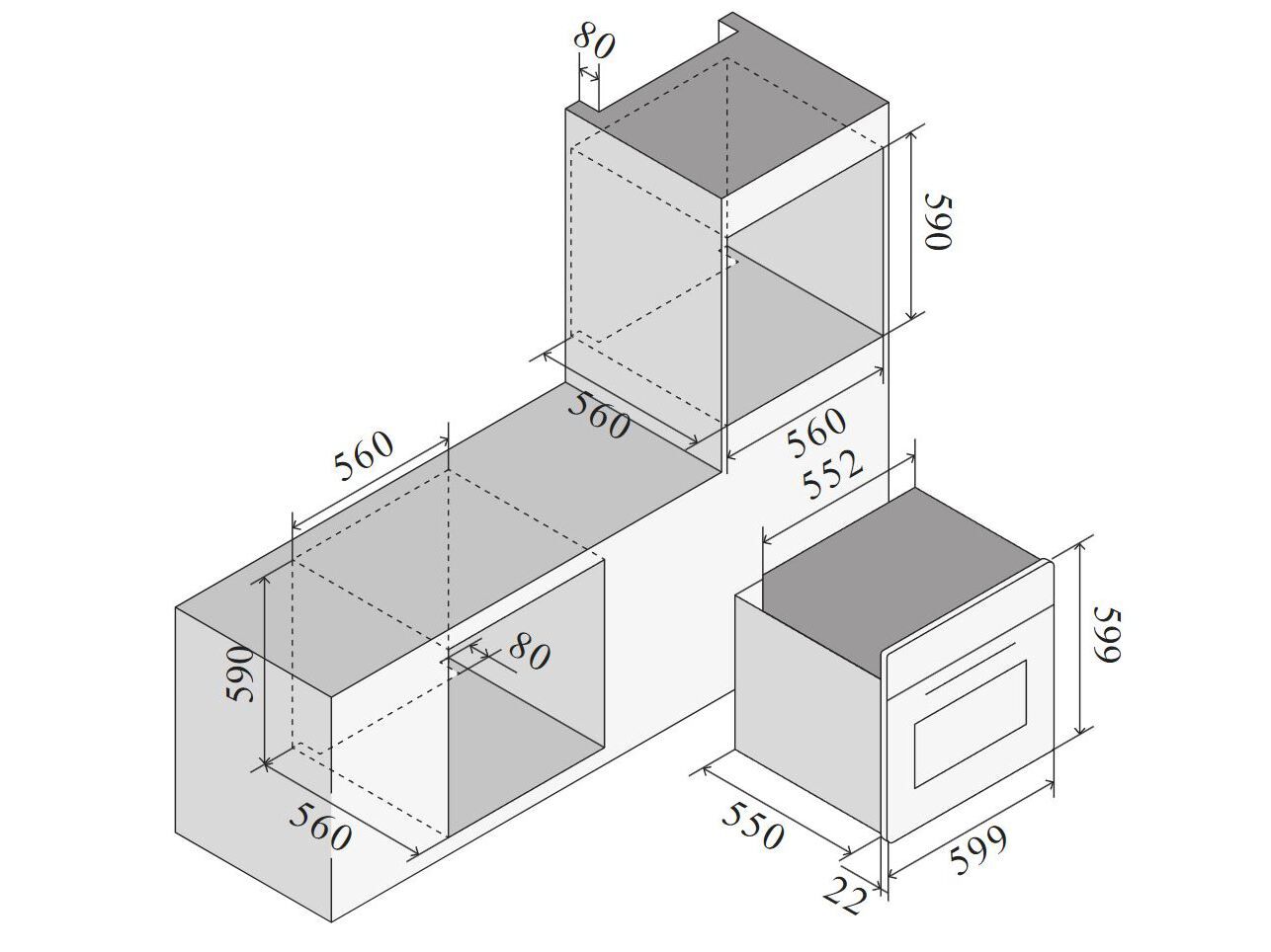 Многофункциональная электрическая духовка Ilve Professional Plus ARCH-00022703 - Вид №2