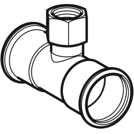 21307 Тройник Geberit Mapress из углеродистой стали, с внутренней резьбой Geberit  - Вид №1