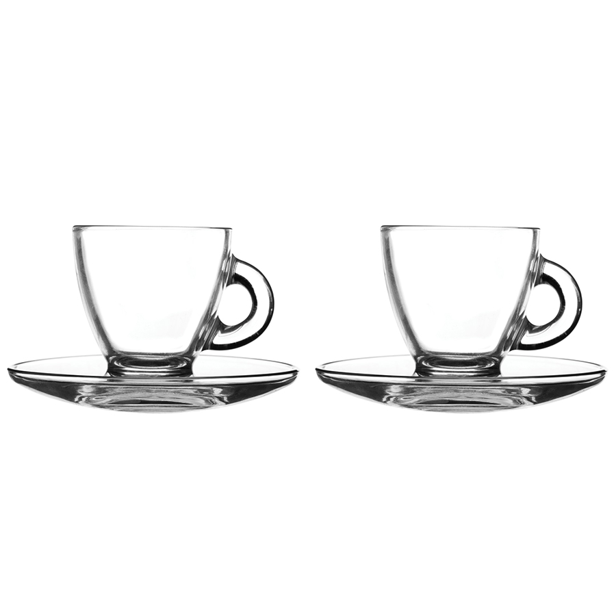 R0041.603 Набор из 2 чашек для эспрессо с блюдцами entertain 80 мл Ravenhead 