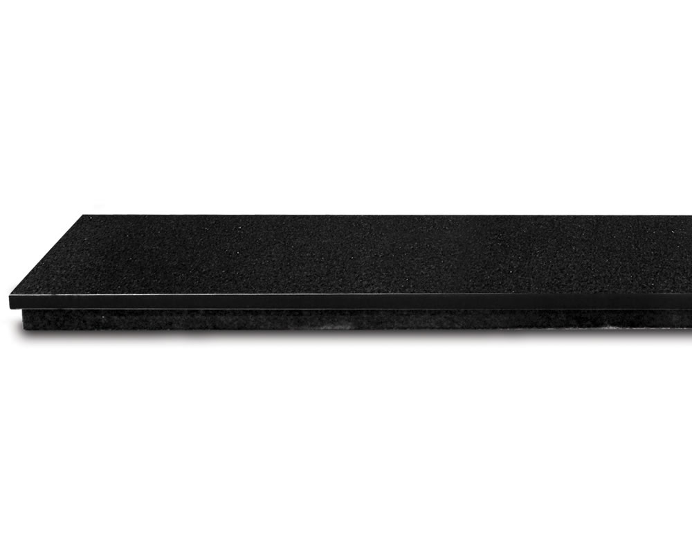 HEF282 Абсолютно черный гранитный очаг 1 кусок 107x38см Сarronheating  - Вид №2