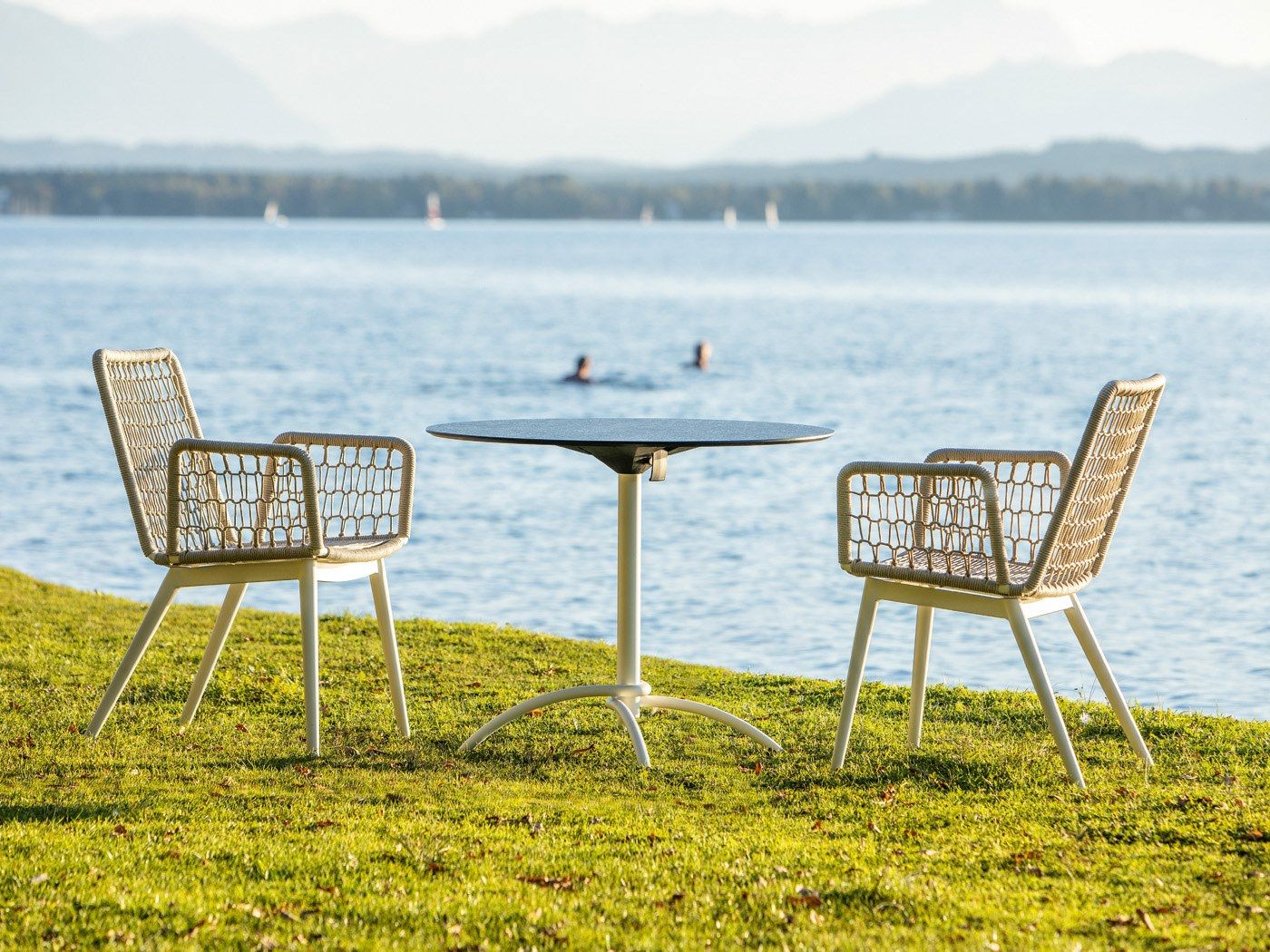 Садовый стул из ткани и алюминия FISCHER MÖBEL Wing Light ARCH-00091041 - Вид №2