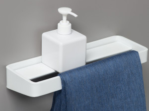 Держатель для полотенец / полка для ванной комнаты с порошковым покрытием