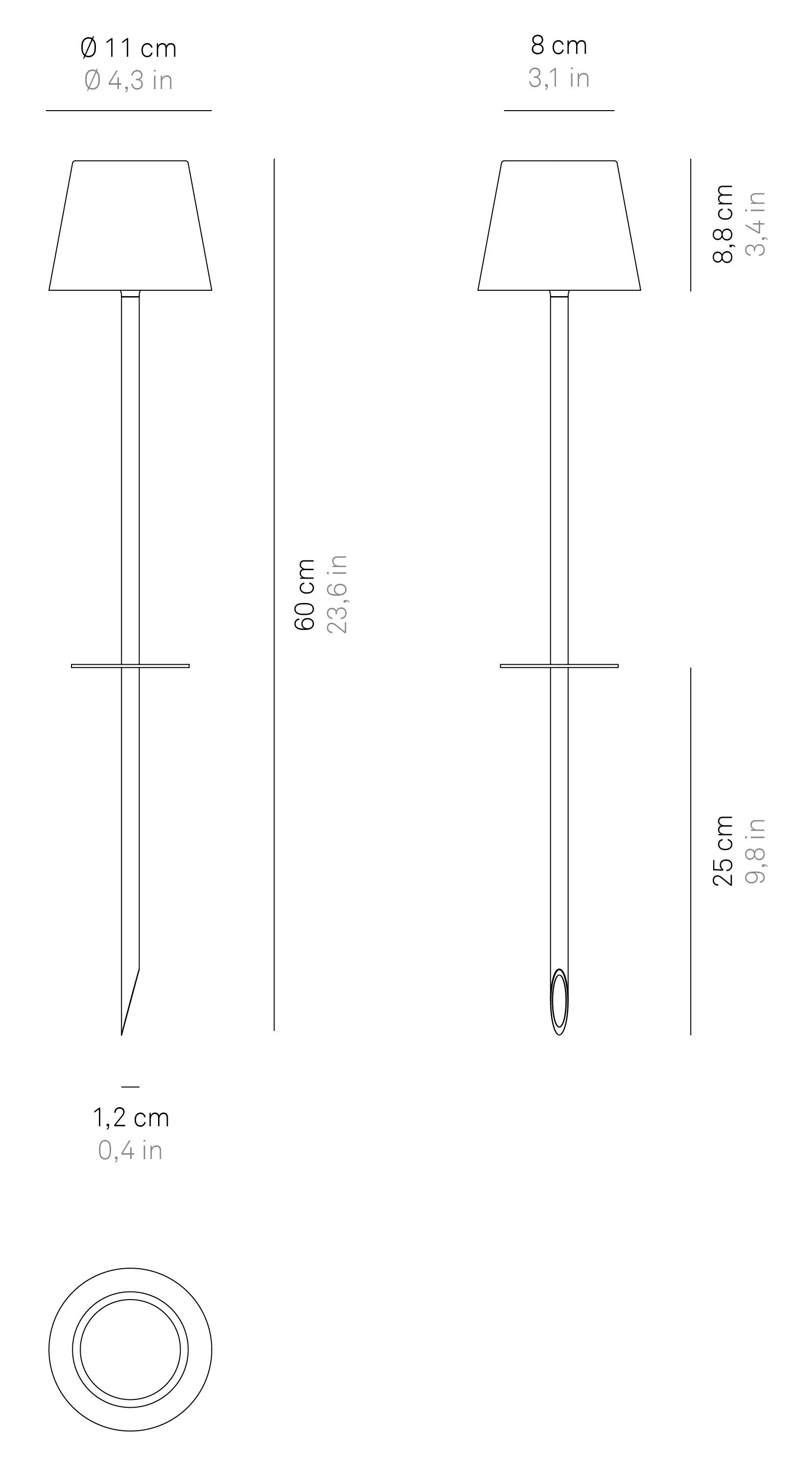 Перезаряжаемый торшер Zafferano Poldina ARCH-00122971 - Вид №7