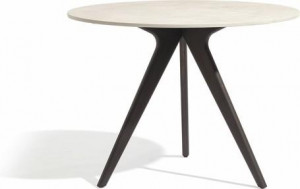 MNST981 Обеденный стол teak nero ⌀100см Manutti Torsa