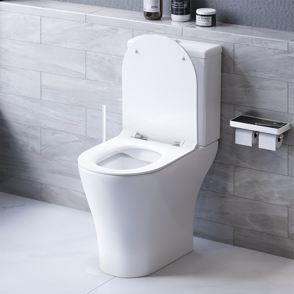 DX86C8600SC унитаз-компакт безободковый с сиденьем микролифт Damixa Sirius - Вид №1