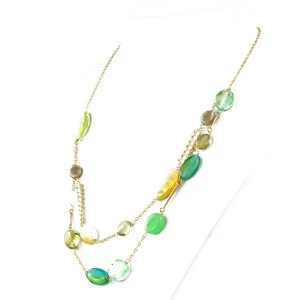 3838 ORIGINALMURANOGLASS Колье в два ряда Лилия - Коллекция Antica Murrina - муранское стекло OMG 88 см
