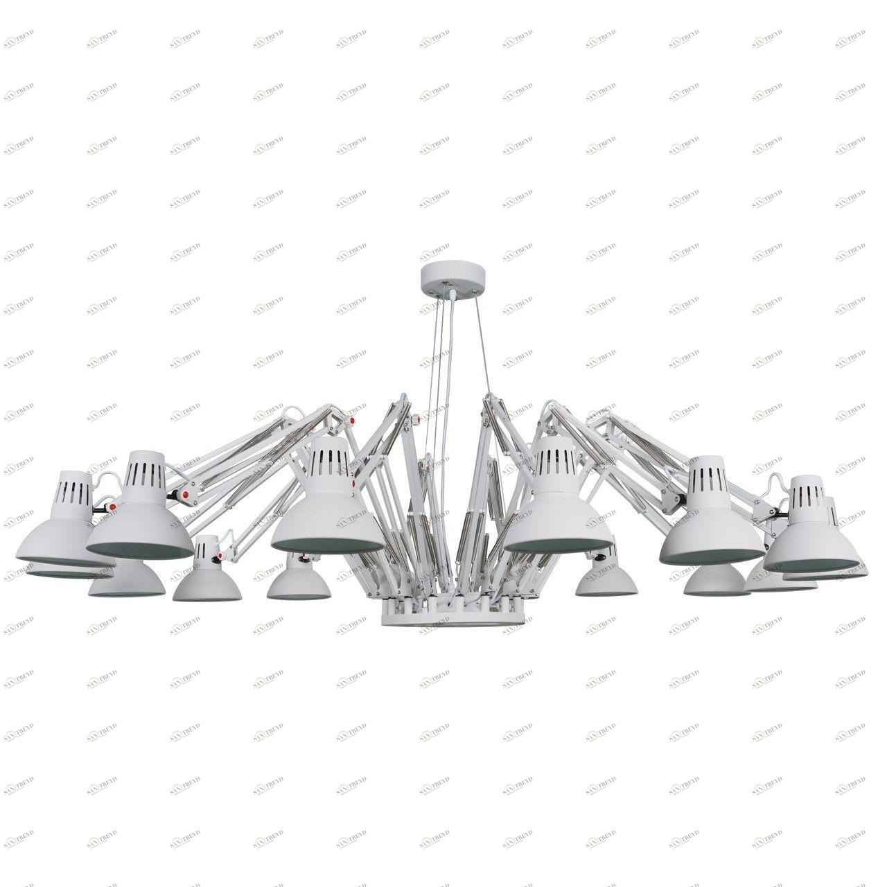 Подвесная люстра Arte Lamp Ragno A2043SP-16WH белая ARTE LAMP ДИЗАЙНЕРСКИЕ, RAGNO WHITE 109278 Белый 