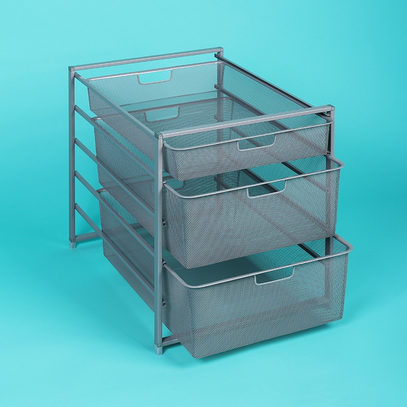 Корзина мелкосетчатая , 555x410x85 мм, серый LJPS0411 Public Steel Россия  - Вид №2