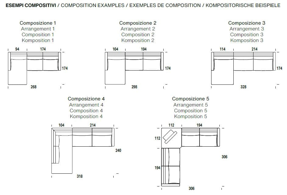 Секционный диван из ткани Felis Softliving ARCH-00046533 - Вид №6