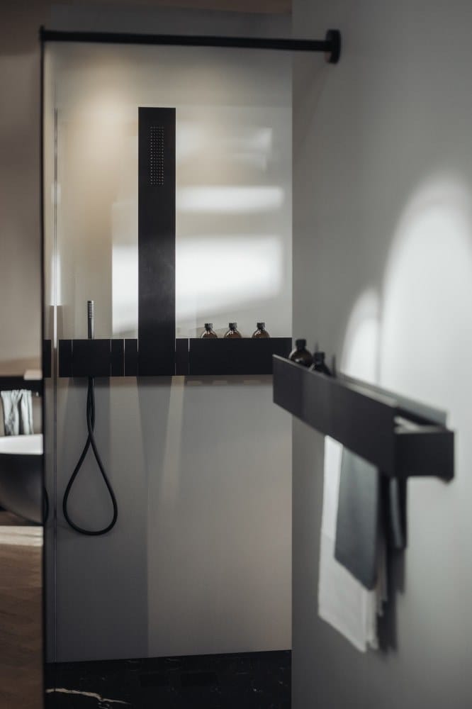 Анодированная алюминиевая настенная душевая колонна с душем Agape Sen ARCH-00028819 - Вид №2