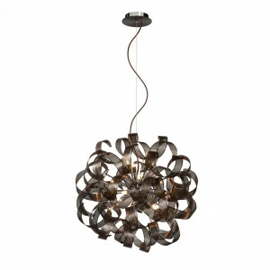 Подвесная люстра Lucide Atoma 74401/60/97 LUCIDE ДИЗАЙНЕРСКИЕ, ATOMA RUST, ШАР 108537 Коричневый