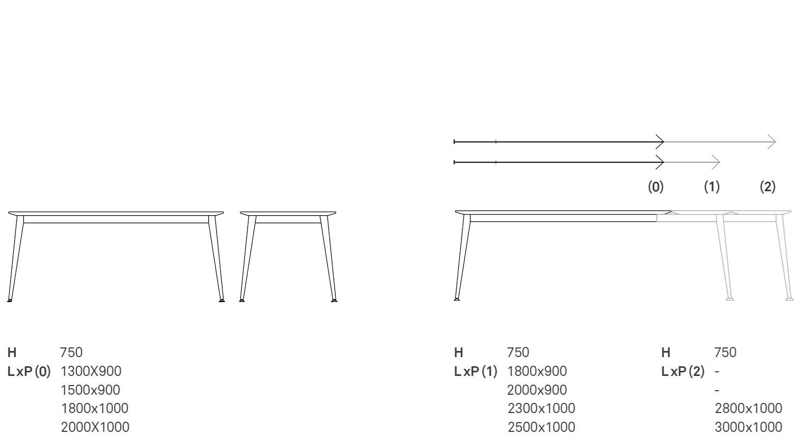 ONDARRETA Раскладной прямоугольный обеденный стол из дерева Don sun-id-1493692 - Вид №11