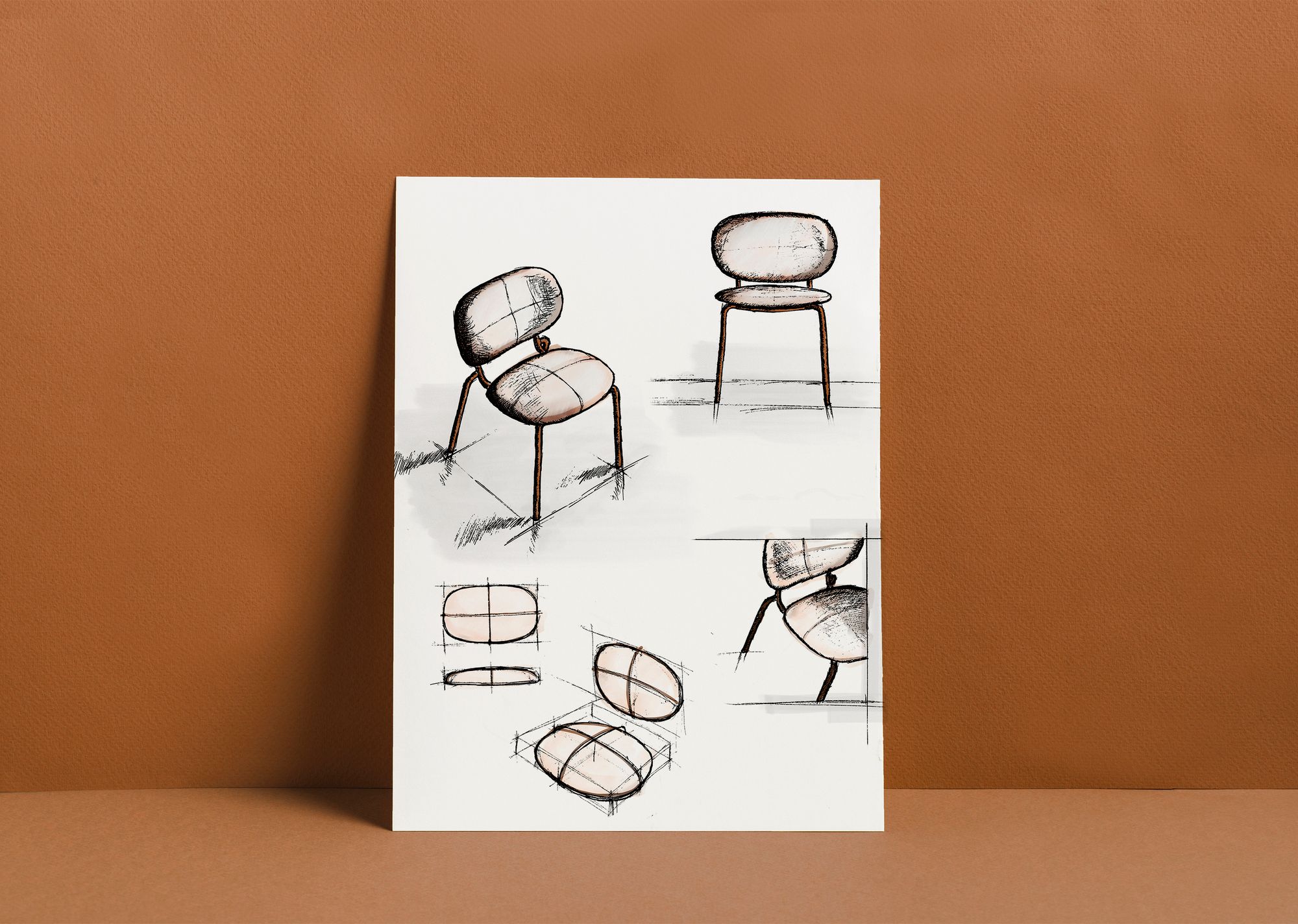 Стул из переработанной ткани с подлокотниками S-CAB Si-Si ARCH-00111012 - Вид №21