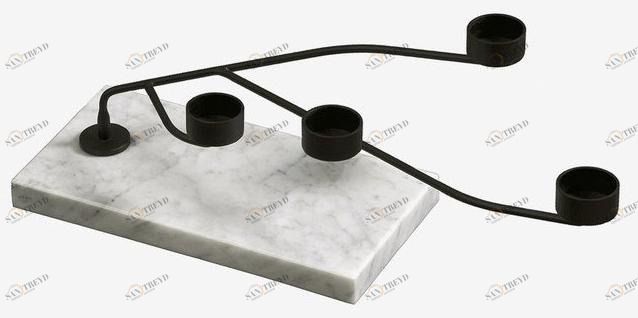 RADAR INTERIOR Подсвечник из каррарского мрамора sun-id-1412872