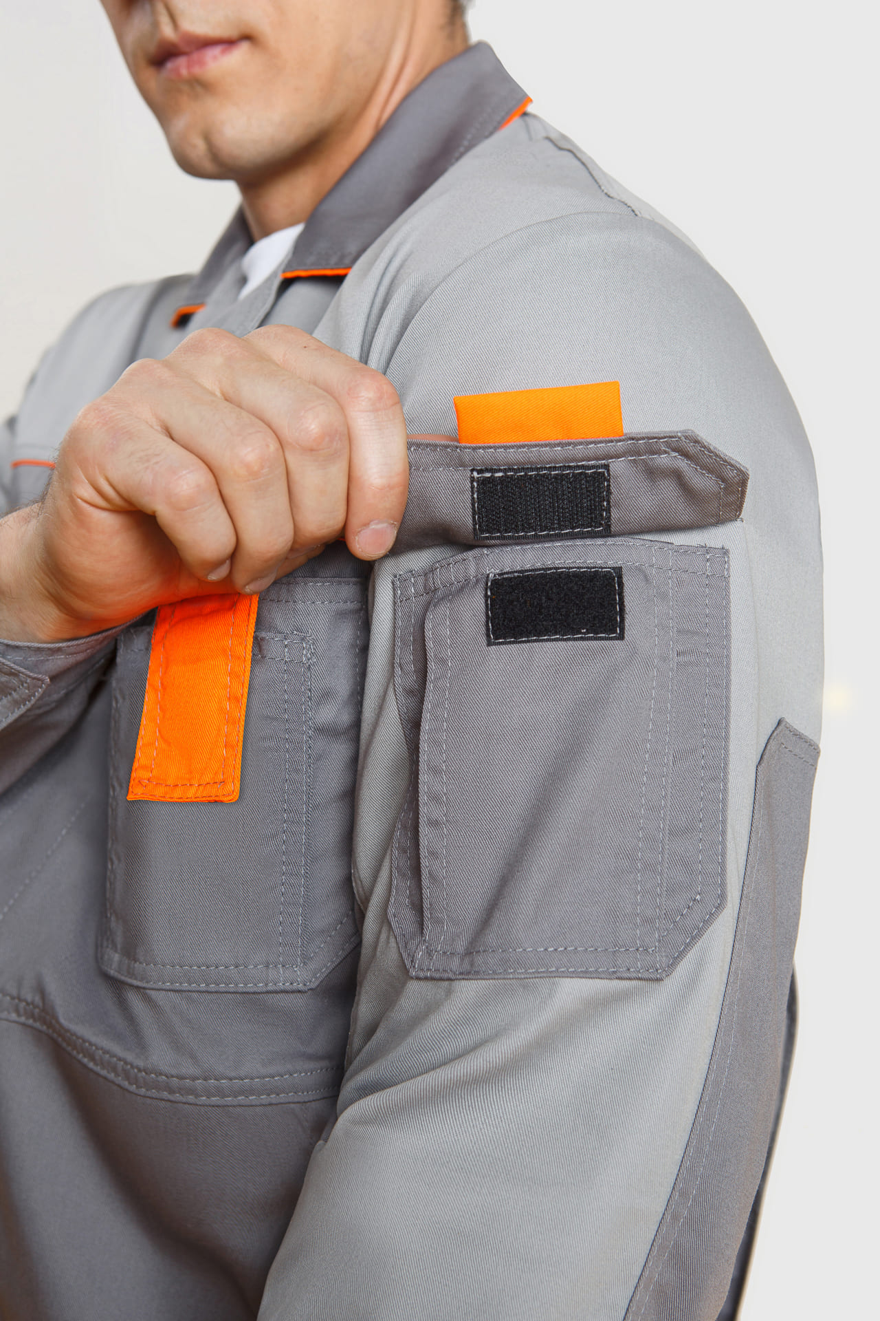 65224 Костюм "Профессионал-1" темно-серый со светло-серым  Летняя спецодежда  размер 56-58/194-200  - Вид №14