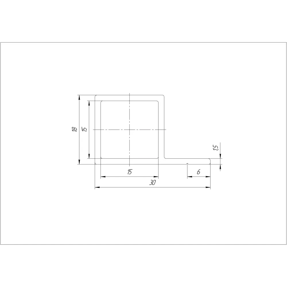 Алюминиевый профиль Santreyd для мебели 18x30x2000 мм черный 82693811 STLM-0034274 - Вид №3
