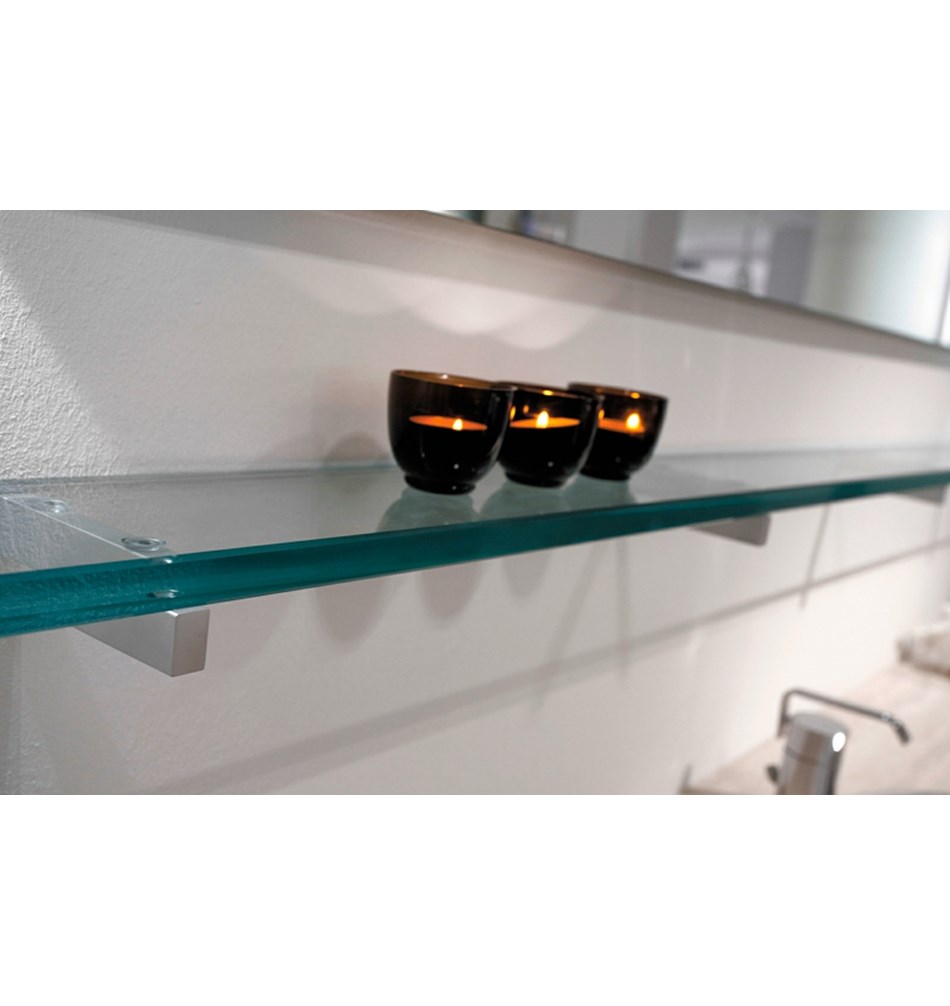 FROST Кронштейн для полки 3, 12см » 2 шт. почищенный цинк / латунь Матовый Q300512010  - Вид №1