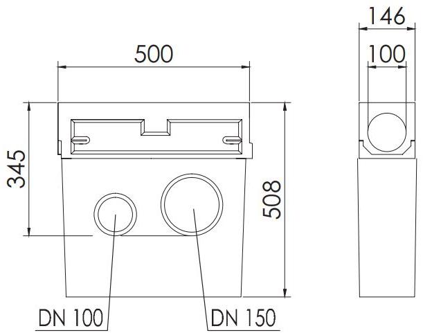 ACO PASSAVANT Сливная яма из полимербетона Aco slimline 0872 / 0873 - Вид №2