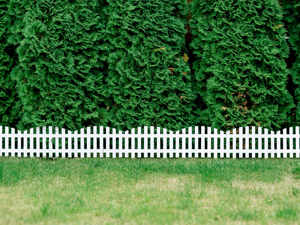 Забор декоративный "RENESSANS" №2, 7 шт, длина 3,10 метра. белый ГеоПластБорд GPBST-165 - Вид №4