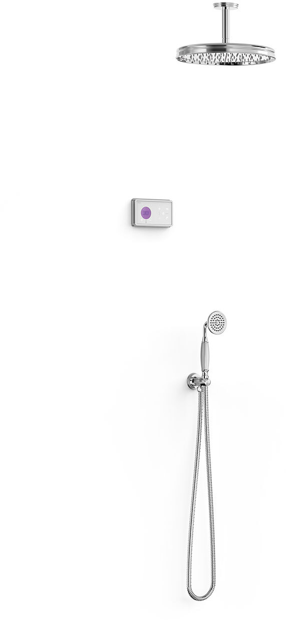 Технология душа TRES CLASIC с 2-ходовым скрытым электронным термостатическим смесителем для душа-09226202 TRES