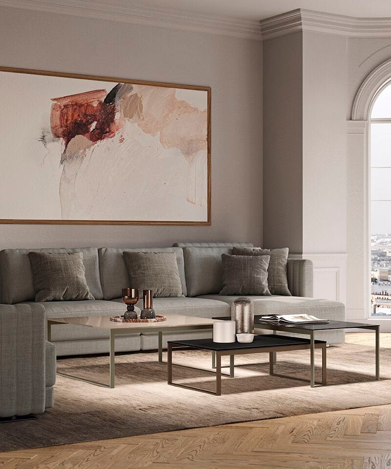 Прямоугольный журнальный столик из хрусталя Febal Casa SERIF ARCH-00064524 - Вид №1