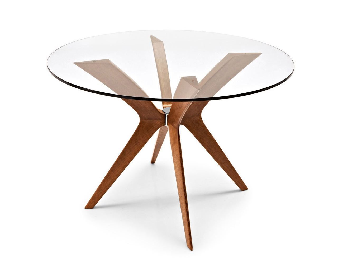 Круглый стол из дерева и стекла Calligaris TOKYO ARCH-00110957 - Вид №1