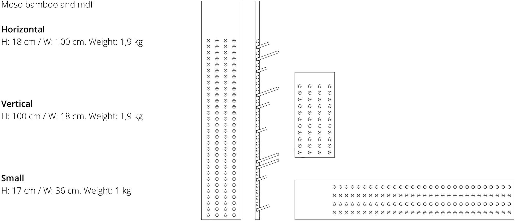 We Do Wood Настенная вешалка из бамбука  2030601, 2130601  - Вид №6