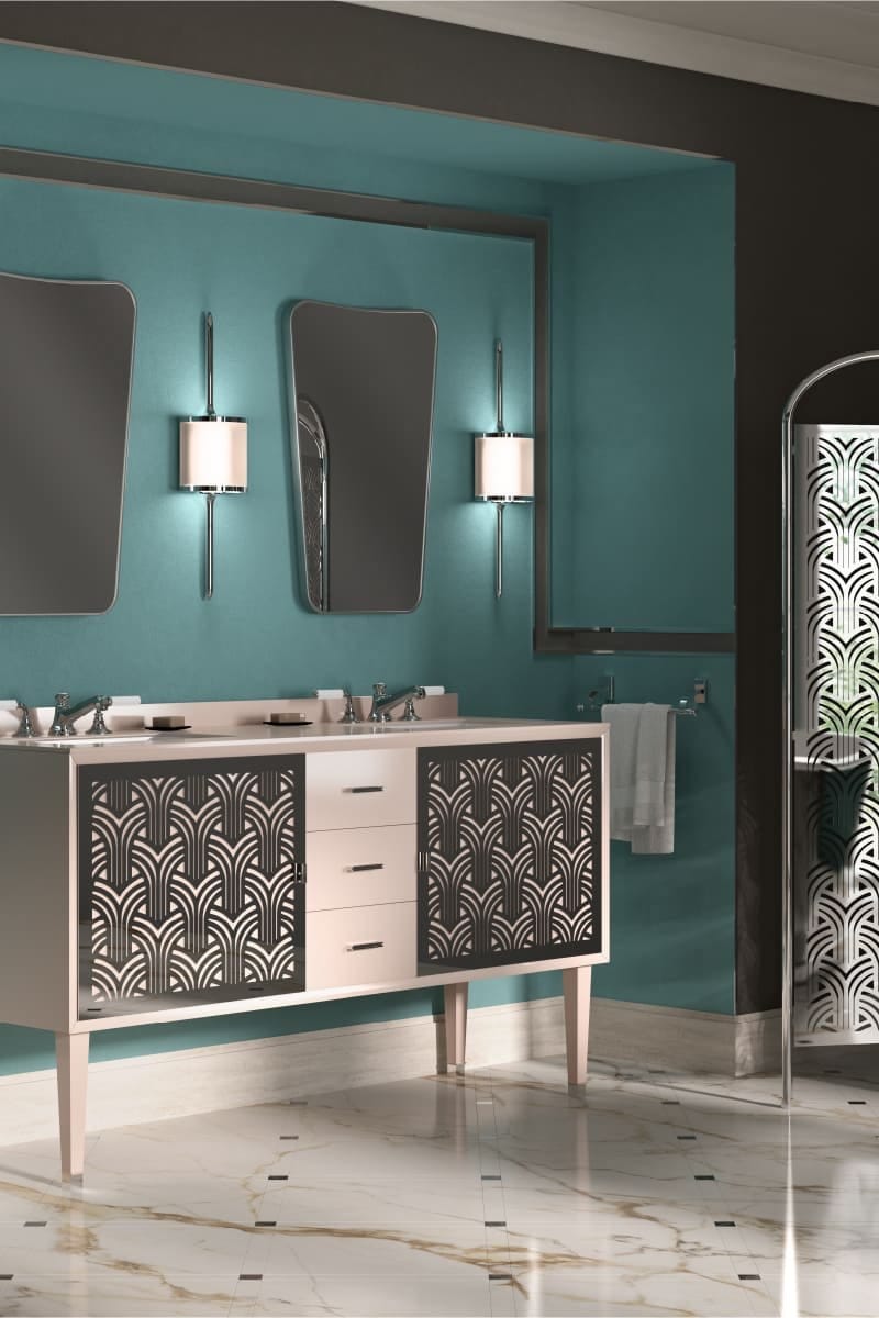 Деревянный двойной умывальник с ящиками Park Avenue CORA 3S ARCH-00133673 - Вид №5