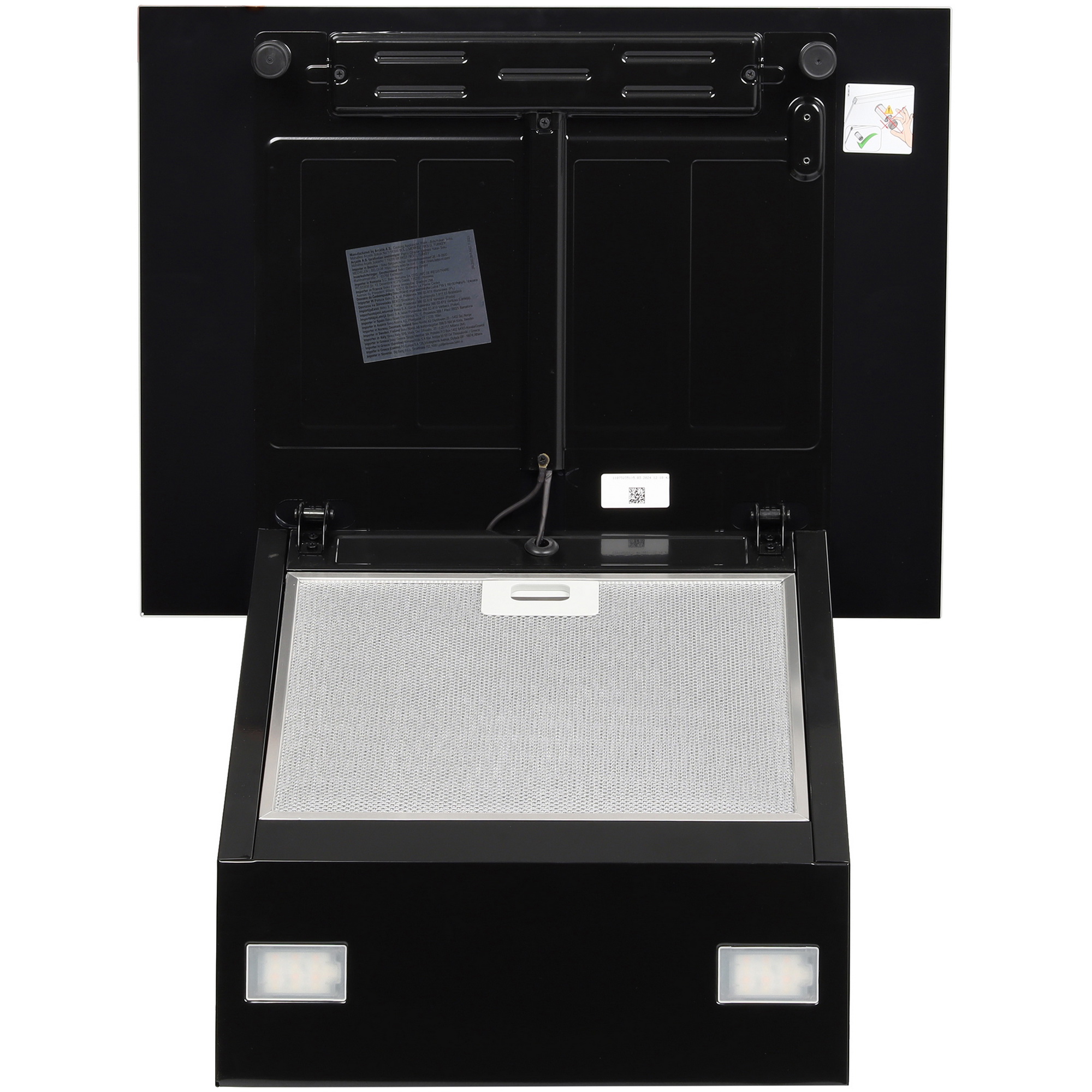 9006751 Вытяжка наклонная Hotpoint HPHV 62FLT BL черный/черный STDN-0020830 - Вид №7