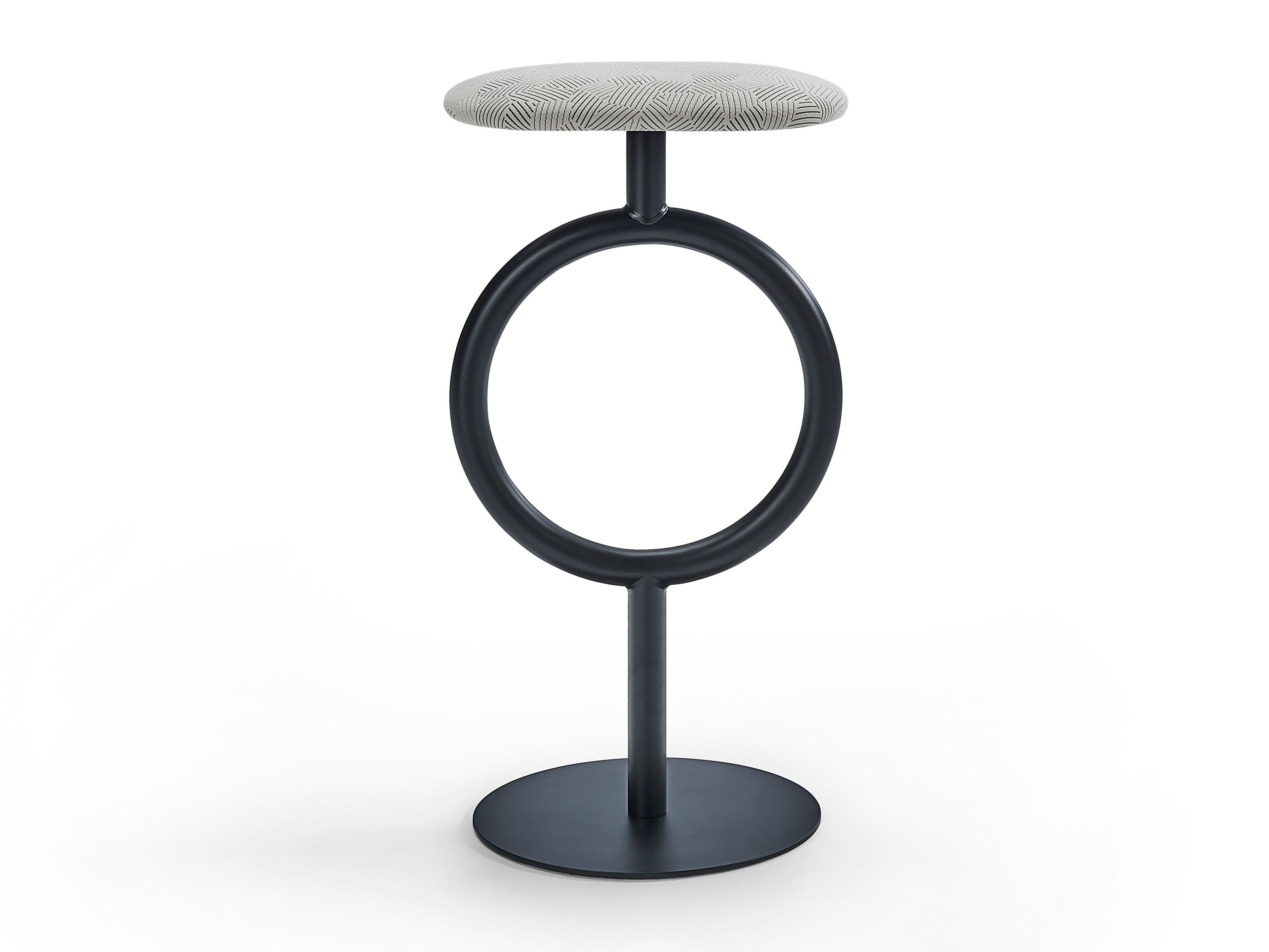 Стул из стали и ткани с подставкой для ног SANCAL ARCH-00147138 - Вид №2